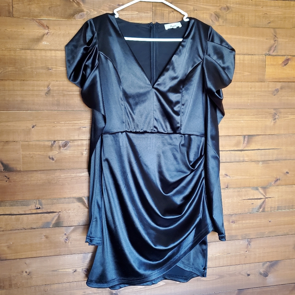 Satin LS Dress